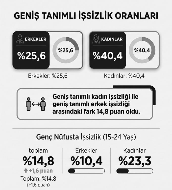 Eylül Ayında Dar Tanımlı İşsizlik Oranı Yüzde 8,4 Seviyesine Yükseldi